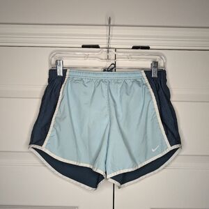 Nike Women's Small Dri-Fit Shorts Dark and Light Blue